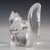 1970s Vintage Hadeland Norway Scand Crystal Glass Squirrel Chipmonk Figure Paperweight For Sale - Image 5 of 6