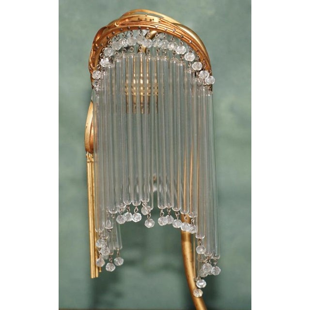 Vintage Art Nouveau Gilt Bronze and Glass Table Lamps by Hector Guimard, 1920, Set of 2 For Sale - Image 17 of 18