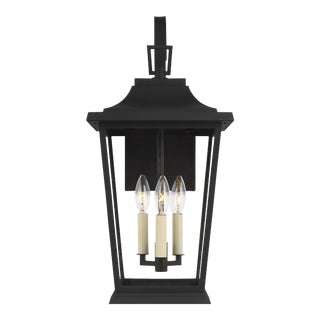 Sean Lavin by Visual Comfort Studio Warren Medium Lantern, Textured Black For Sale