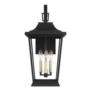 Sean Lavin by Visual Comfort Studio Warren Medium Lantern, Textured Black For Sale