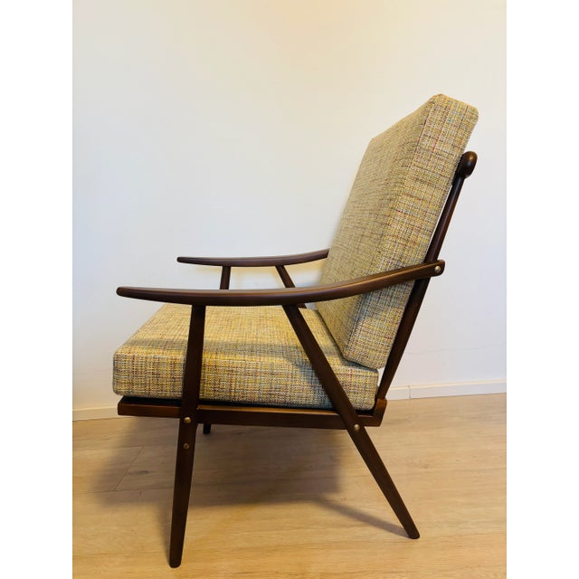 Wood Mid-Century Armchair by Jaroslav Smidek for Ton, Former Czechoslovakia, 1970s For Sale - Image 7 of 12