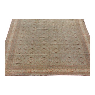Authentic 19th Century Persian Tabriz Handmade Wool Rug For Sale