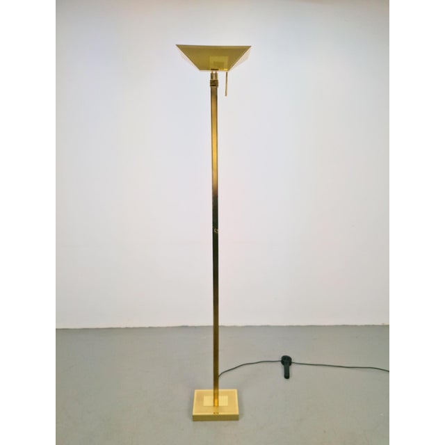 Metal Vintage Brass Floor Lamp from Deknudt, 1970s For Sale - Image 7 of 17