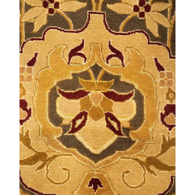 Traditional Mogul, One-of-a-Kind Hand-Knotted Area Rug in Brown, 9' 1" x 12' 2" For Sale - Image 3 of 8