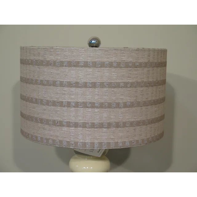 New Floor Model Condition: Excellent Clean Original Finish & Condition Size: 10w x 10d x 29h Shade: 17w x 17d x 10h