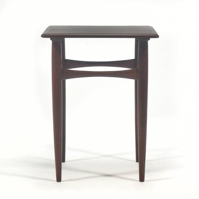 Mid-Century Modern Arne Hovmand-Olsen Rosewood Side Table For Sale - Image 3 of 11