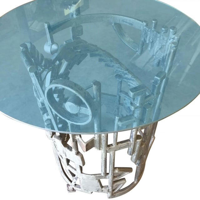 Mid-Century Modern Adrian Pearsall Inspired Brutalist Sculptural Side Table For Sale - Image 3 of 4