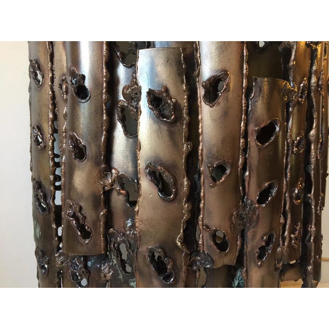 1960s Danish Brutalist Bronze Sconce, 1960s For Sale - Image 5 of 10