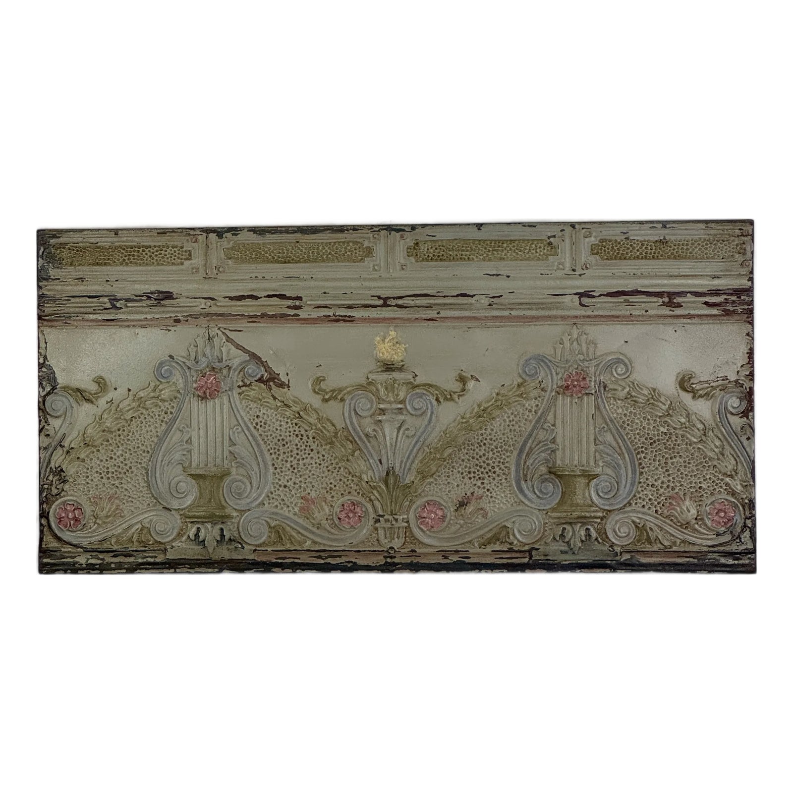 Architectural Salvaged Large Antique Frieze Interior Panel With Ornate ...