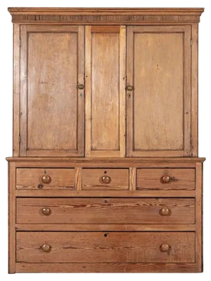 Large Pine Housekeepers Cupboard, 1870