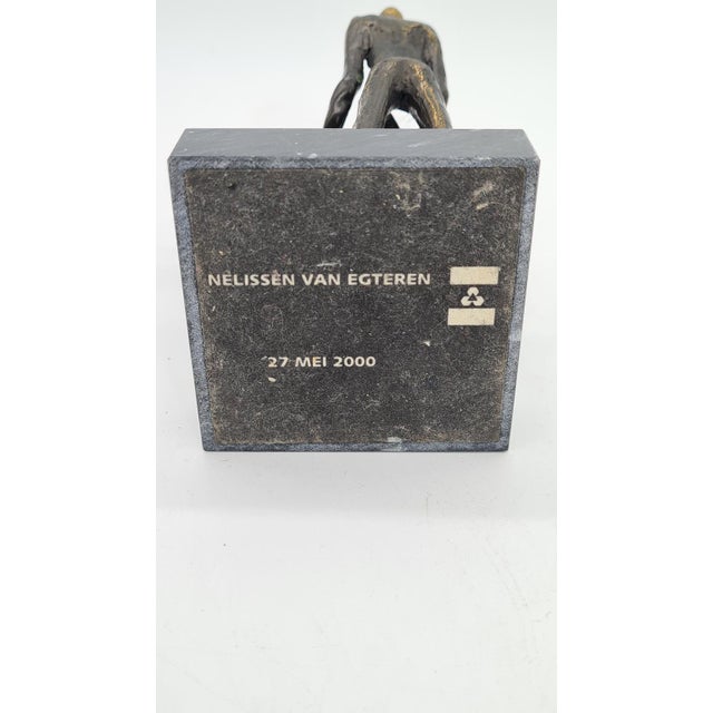 Vintage Dutch Bronze Sculpture, 2000 For Sale - Image 9 of 10