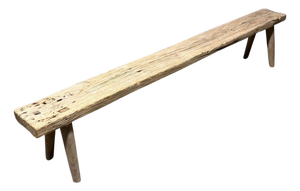 Andrianna Shamaris Wabi Sabi Teak Wood Long Bench