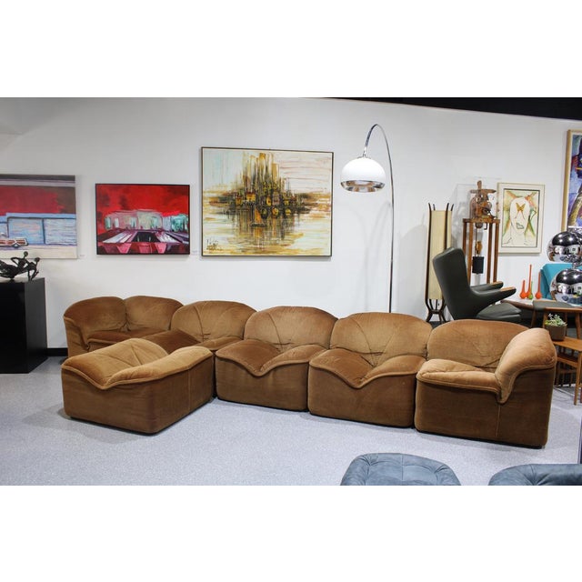 1980s 1970s Modular Sectional and Ottoman by Guido Faleschini for I4 Mariani For Sale - Image 5 of 11