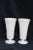 This beautiful pair of vases are made of milk glass. These vases are made in a gorgeous opaque white color, they both have...