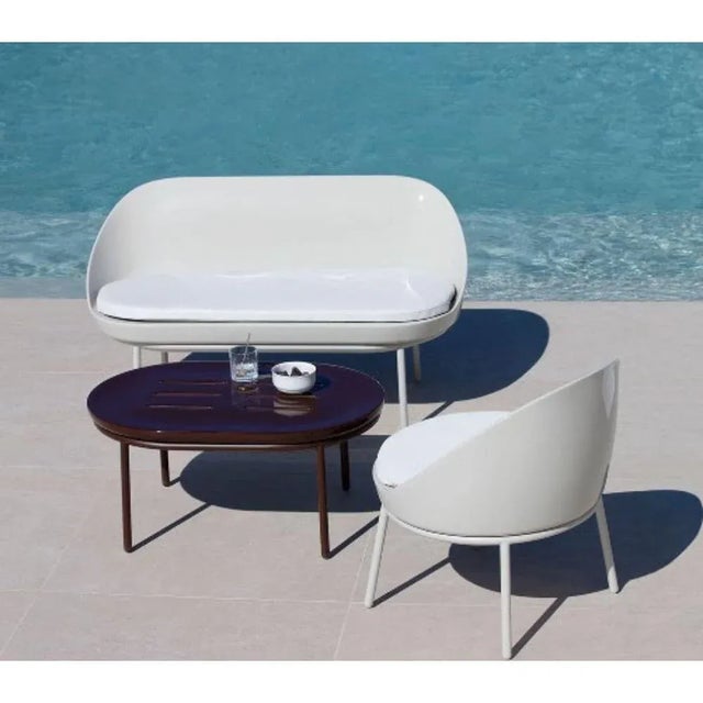 Brown Lace Burgundy 90 Low Table by Mowee For Sale - Image 8 of 10