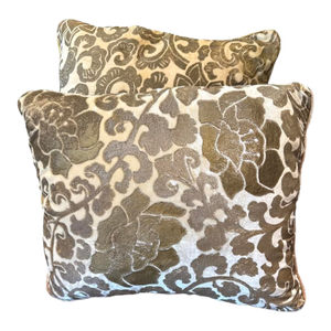 Vintage Fortuny Velvet Pillows - A Pair