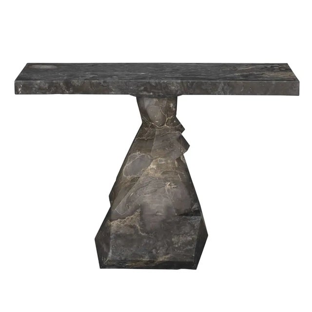 Black NOIR Tilden Console, Black Marble For Sale - Image 8 of 10