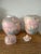 1980s 1980s Palm Beach Peach Pair of Floral Ginger Jars For Sale - Image 5 of 11