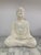 Plastic Ivory Patina Buddha Statue For Sale - Image 7 of 12
