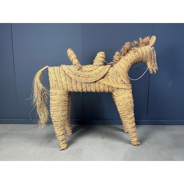 Vintage Spanish Life Size Straw Pony, 1960s For Sale - Image 10 of 15