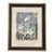 Vintage Marc Chagall Lithographic Double-Sided Book Plates Set; ‘Village Gris' and ‘Sur La Neige’ (1964) Framed For Sale