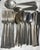 Americraft Sterling Silver Mixed Set of American Reed & Barton 1889-1946. 3 Soup 5 Butter 11 Teaspoon 5 Dinner Forks 6 Demitasse Spoons - 30 pcs For Sale - Image 4 of 9