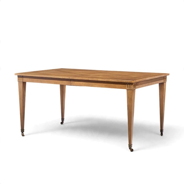 Brown Baker Furniture French Regency Expanding Dining Table With 2 Leaves For Sale - Image 8 of 14