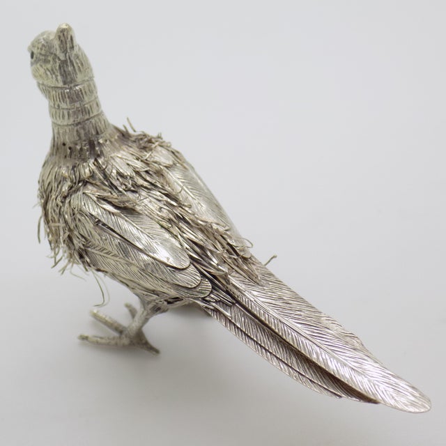 1970s Vintage Italian Silver Bird Figurine, 1970s For Sale - Image 5 of 13