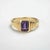 Not Yet Made - Made To Order Amethyst Solitaire Ring for Men Silver, Gold, Size 10 For Sale - Image 5 of 6