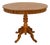 Swedish 19th Century Solid Birch Oval Occasional Table For Sale