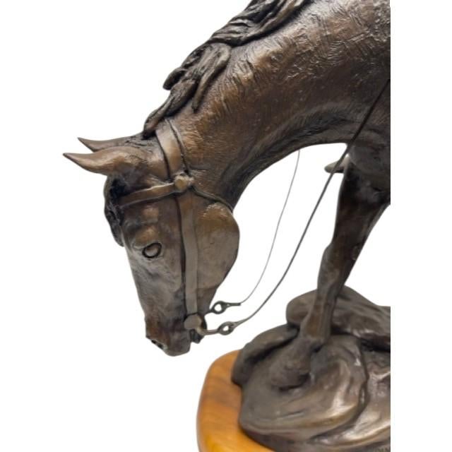 1970s Rare Jack Bryant Bronze Sculpture "Headin Down" | Limited Edition 13/20 For Sale - Image 9 of 14