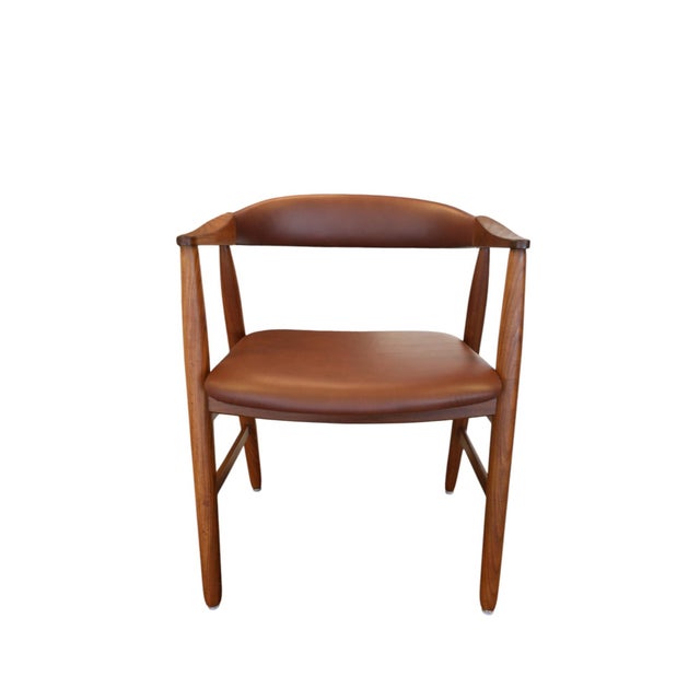 1970s Vintage Armchair in Teak and Leather from Farstrup Møbler, 1960s For Sale - Image 5 of 18