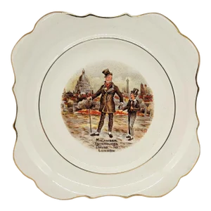 Vintage Sandland - Ware Lancaster Hanley " Micawber Introduces David to London " Decorative Plate