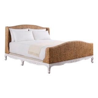 Ralph Lauren Organic Woven Seagrass Antibes Bed King-Sized For Sale