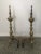Antique Turned Baluster Brass Fireplace Andirons Fire Dogs - a Pair For Sale - Image 4 of 13