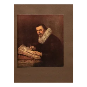 1905 After Rembrandt "Portrait of a Savant", First Edition Full-Color Print by M. Menpes