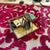 1970s Vintage Amber Glass and Metal Figure Business Card Holder For Sale - Image 5 of 5
