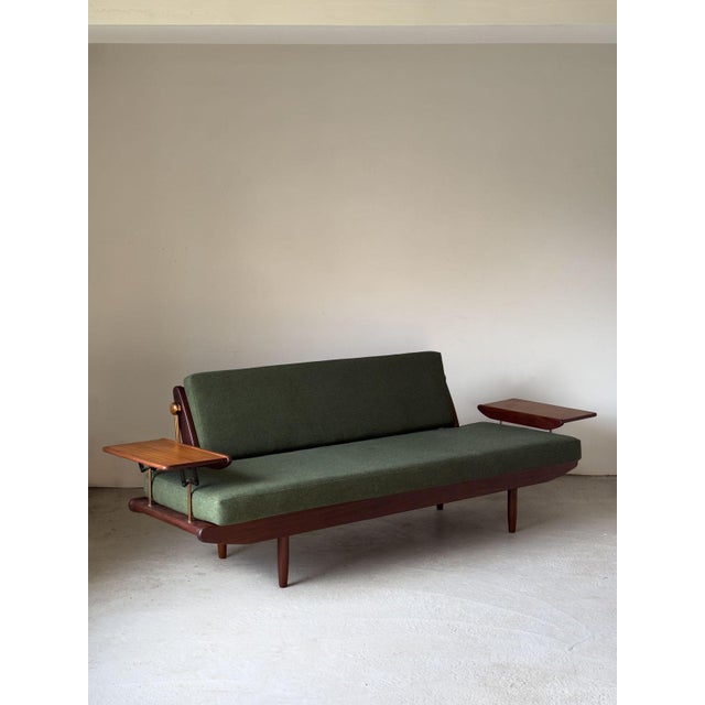 Wentworth Sofa in Green Maine Line Flax Camira Fabrics by Toothill, 1960s For Sale - Image 12 of 14