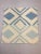 1960s Vintage Turkish Blue & Beige Wool Square Tribal Kilim Rug, 1960s For Sale - Image 5 of 11