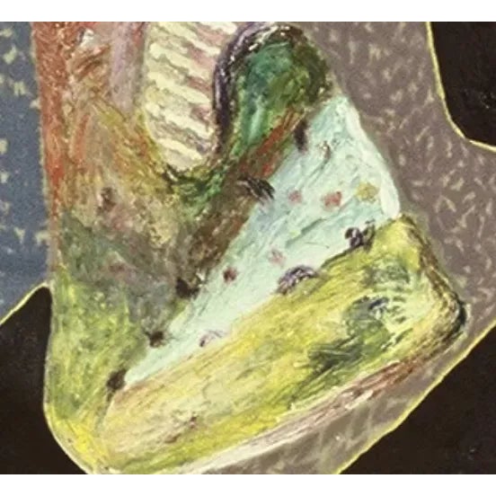 Our false perceptions of Beautiful and Beastly is pronounced in this original oil and axle grease painting on linen. Two...