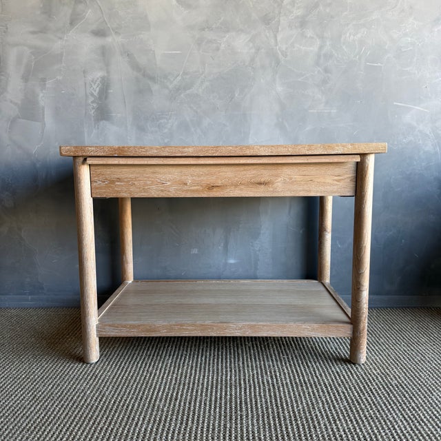 Mid-Century Modern Denmark White Oak Nightstand With Soft Close Drawer For Sale - Image 3 of 11