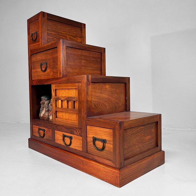 Vintage Japanese Kaidan Dansu Step Chest, 1970s-1980s For Sale - Image 6 of 18