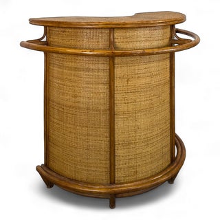 Rattan Bar Counter, 1980s For Sale