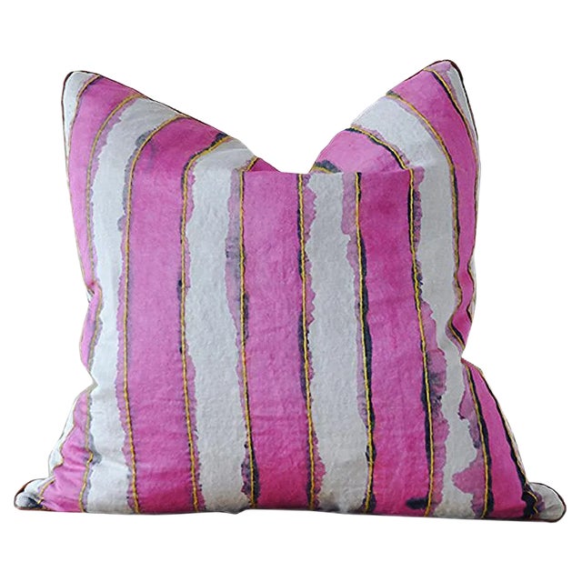 Stripes Cushion from GAIADIPAOLA For Sale