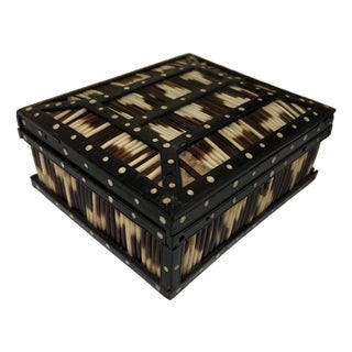 Antique Anglo-Indian Porcupine Quill Box For Sale