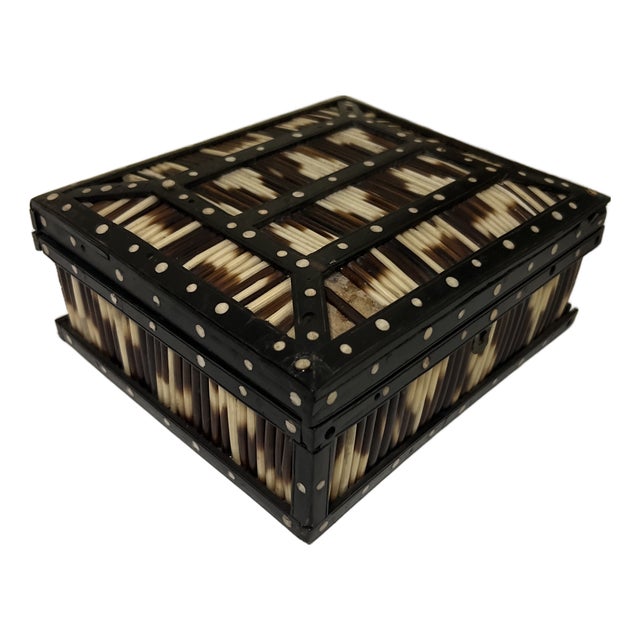 Antique Anglo-Indian Porcupine Quill Box For Sale