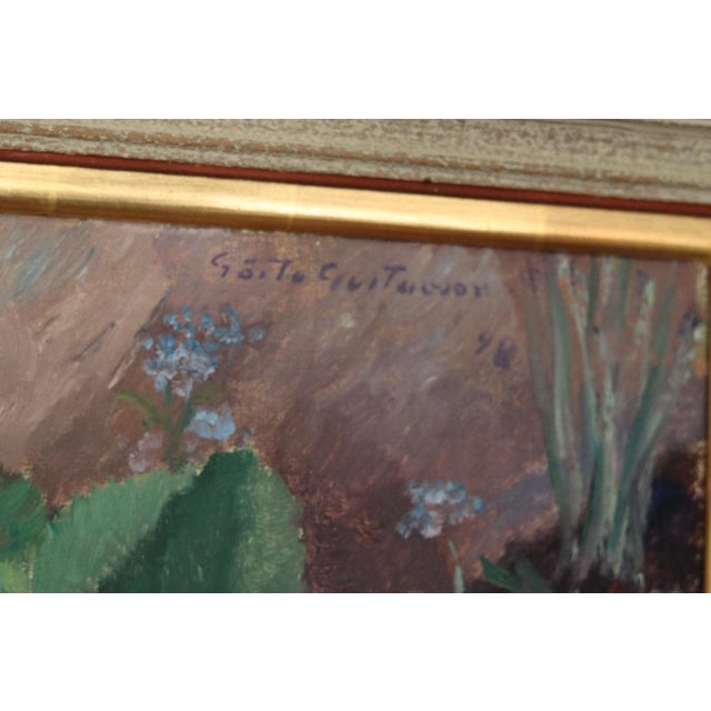 Gösta Gustavson, Bloomer, 1960s, Oil on Panel, Framed For Sale - Image 7 of 16