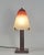 Charles Schneider A wonderful 1925-30 French art deco lamp in wrought iron of excellent quality. The forged base holds a...