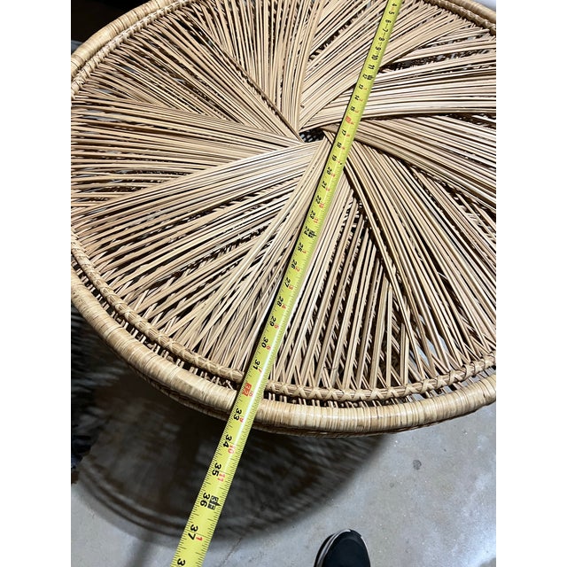 Vintage Wicker Double Seater Sofa and Side Table For Sale - Image 11 of 11