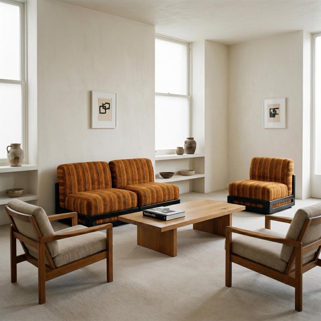 The fully restored modular sofa from the 1960s, exuding a delightful retro allure, stands as a genuine treasure that...